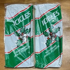 Vintage Icicle Strands new old stock. 2 packages